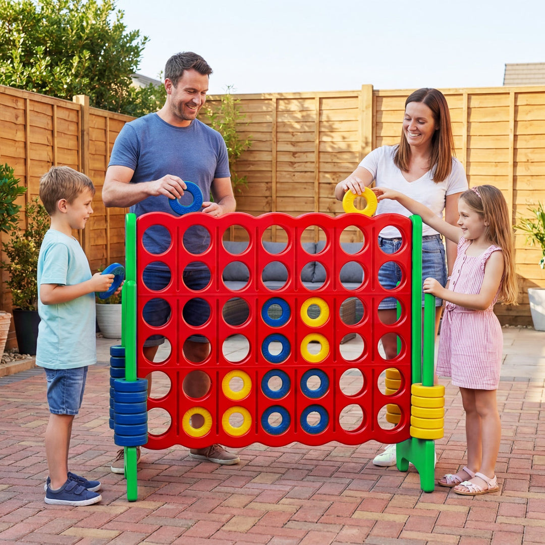 Jumbo 4-to-Score Game Set 3.5FT Tall Oversized Outdoor Lawn Game