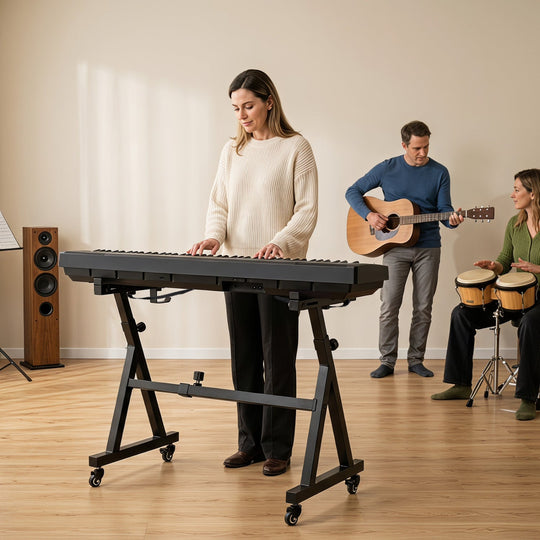 Adjustable Keyboard Stand for 49-88 Key Electric Pianos