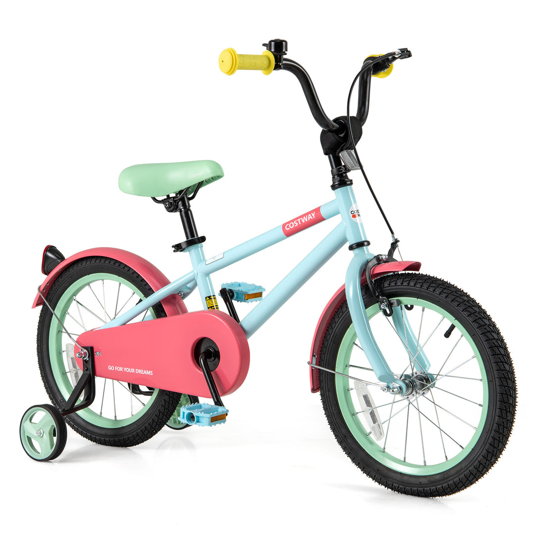 Kids Bike with Adjustable Handlebar and Saddle Blue-16 inches