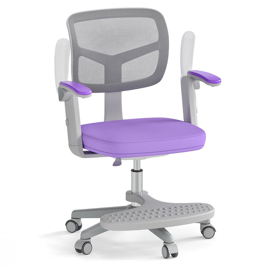 Kids Desk Chair Children Study Chair with Adjustable Height Armrest and Footrest