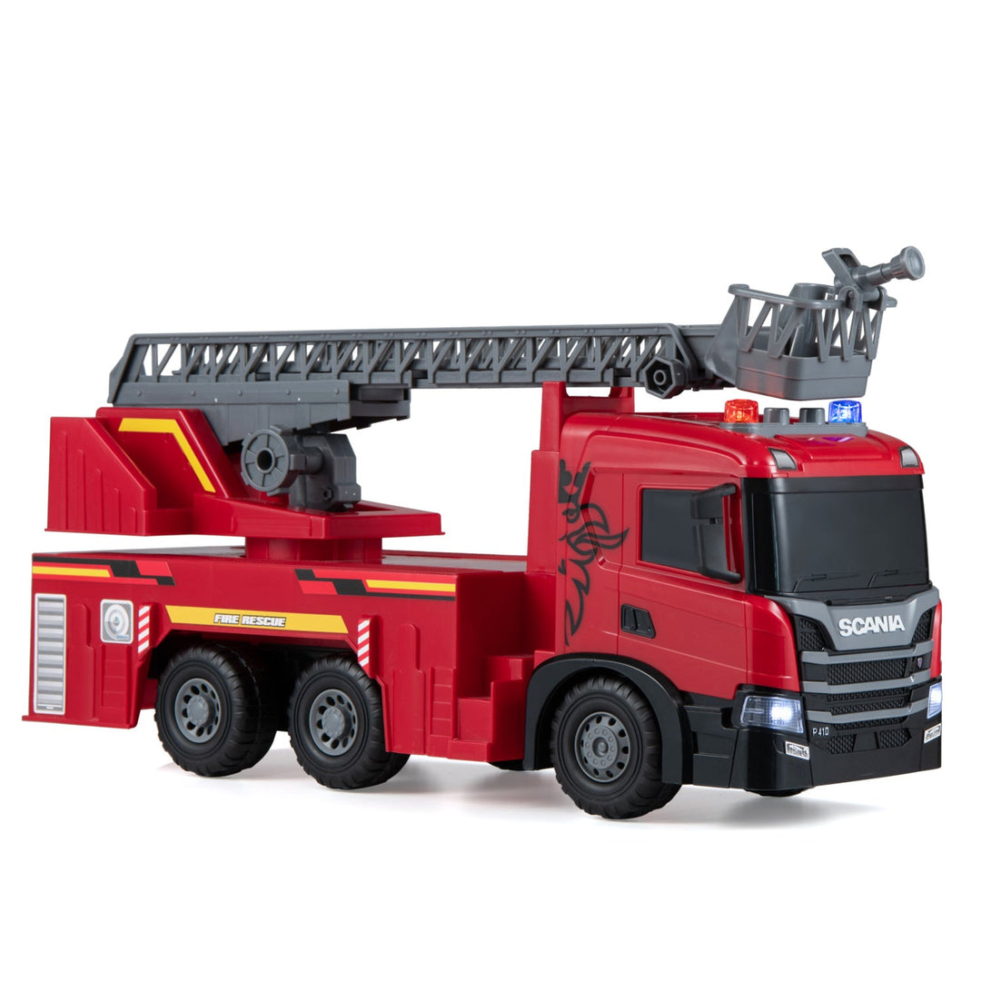 Fire Truck Toy with Extendable Ladder and Lights