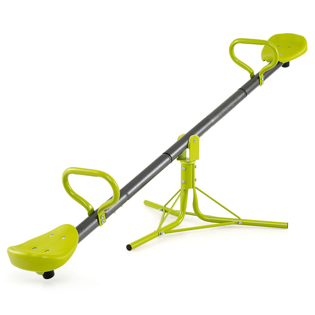 Kids Seesaw Swivel Children Teeter Totter Outdoor Play Set for 2 Children
