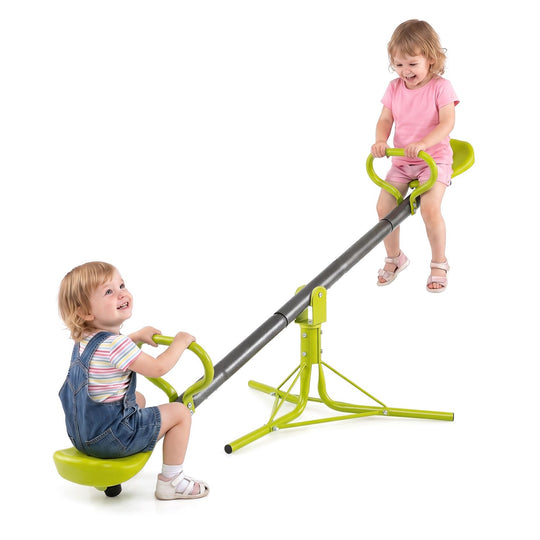 Kids Seesaw Swivel Children Teeter Totter Outdoor Play Set for 2 Children