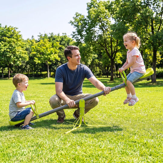 Kids Seesaw Swivel Children Teeter Totter Outdoor Play Set for 2 Children