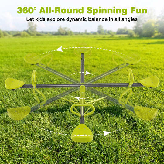 Kids Seesaw Swivel Children Teeter Totter Outdoor Play Set for 2 Children