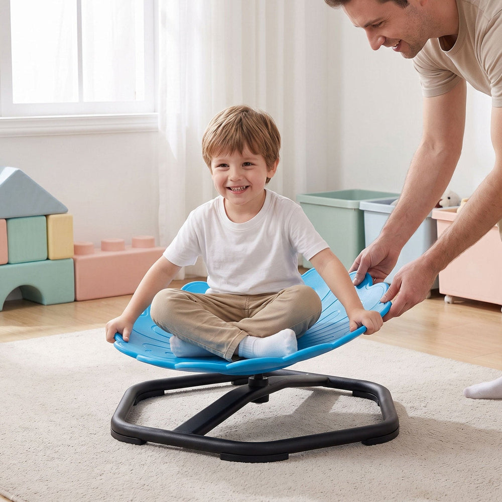 Kids Sensory Swivel Chair with Sunflower Shape 360° Spin