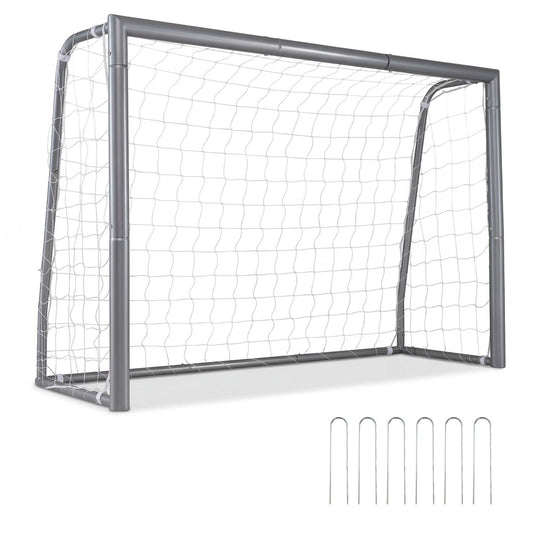 Kids Soccer Goal with Tear-Resistant Net and Ground Stakes for Professional Everyday Match