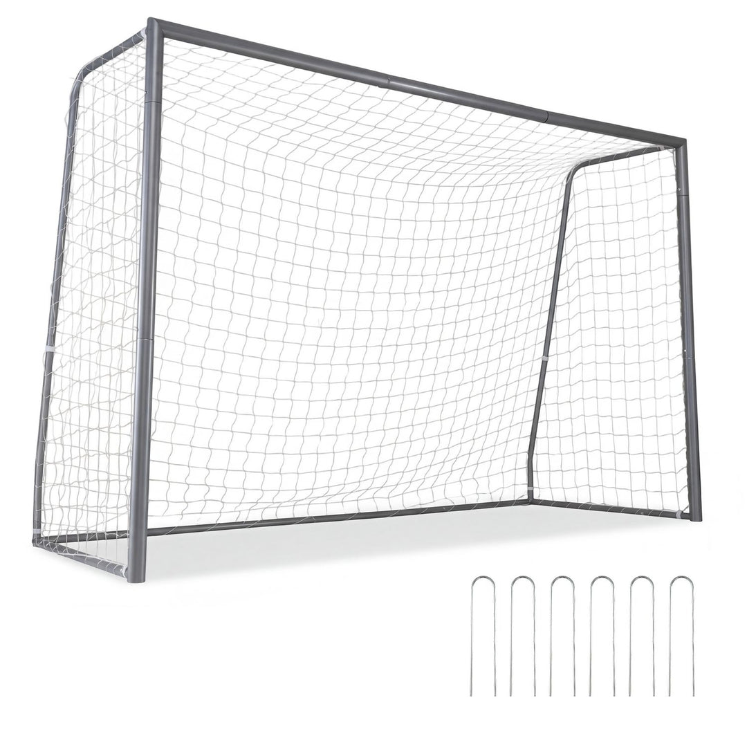 Kids Soccer Goal with Tear-Resistant Net and Ground Stakes for Professional Everyday Match