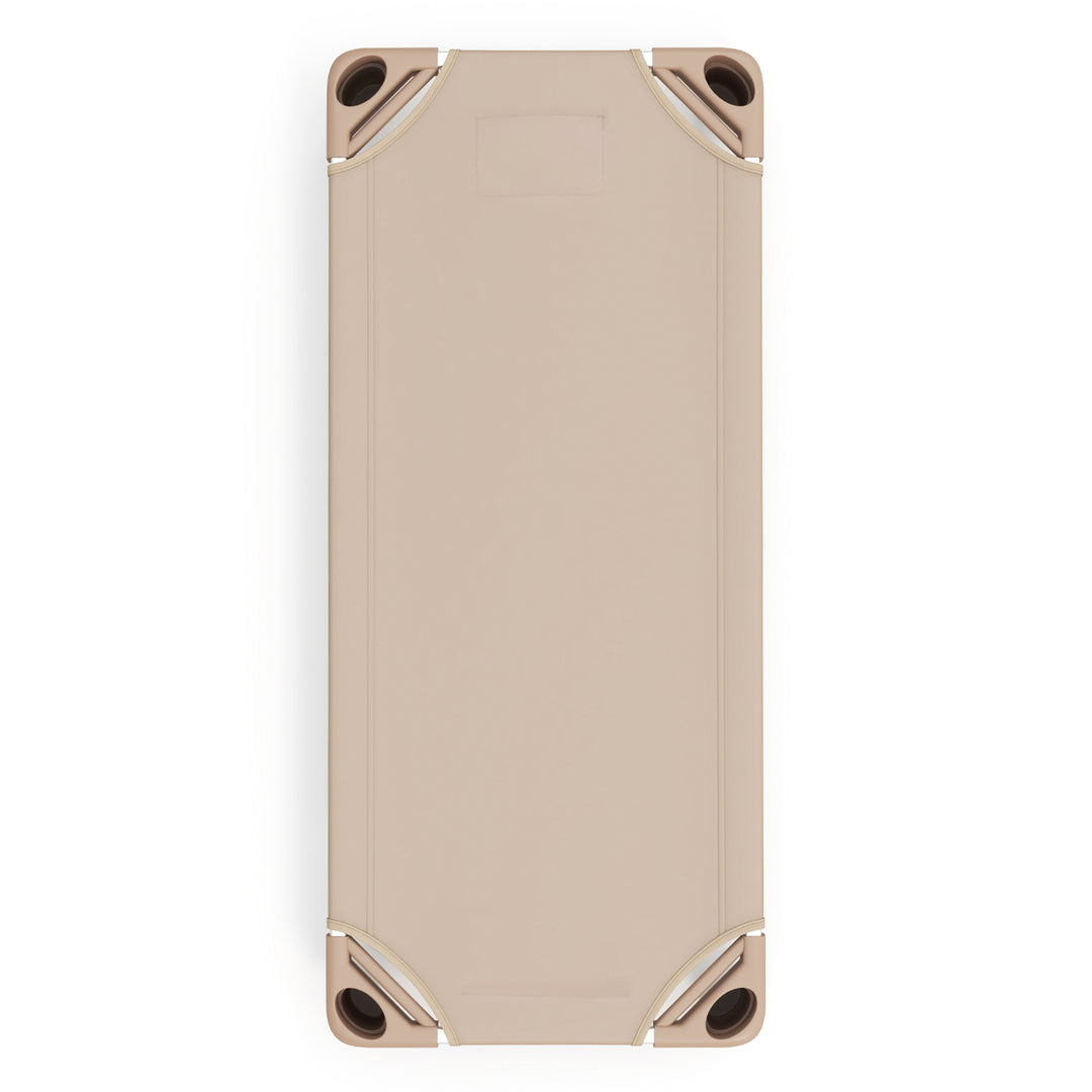 Kids Stackable Daycare Cot Pack of 6 with Detachable Oxford Cloth-Beige