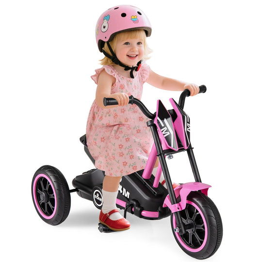 Kids Tricycle 3-Wheel Toddler Bike with Foot Pedals Forward Backward