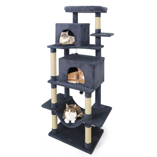 Large Cat Tree for Indoor Cats 70" Tall Cat Tower
