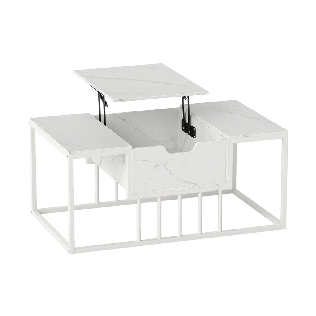 Lift Top Coffee Table Modern Center Table with Hidden Storage Compartment