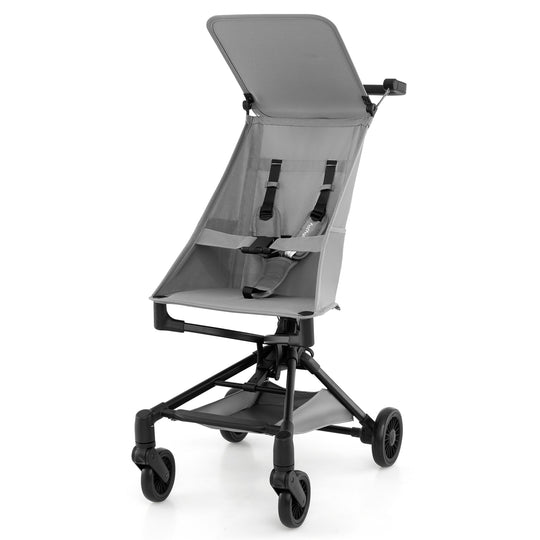 Lightweight Baby Stroller Compact and Airplane-Friendly Travel Stroller-Gray