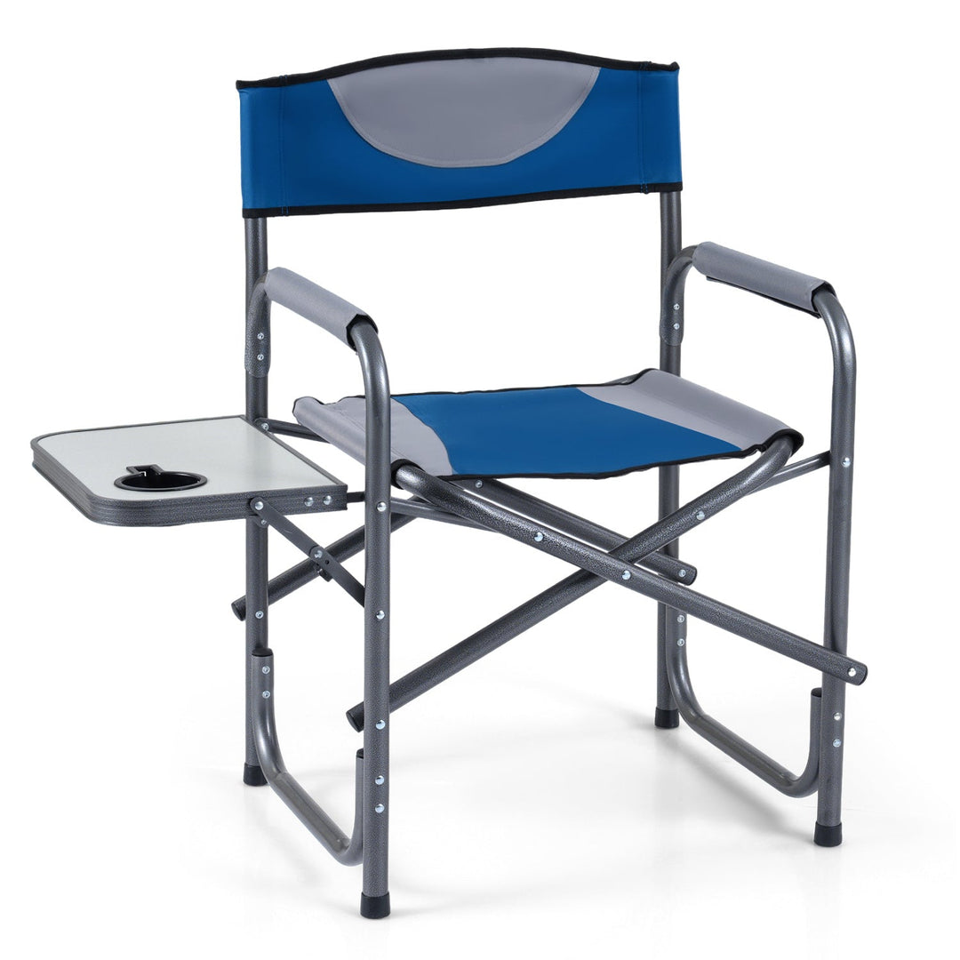 Lightweight Folding Camping Chair with Side Table