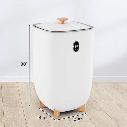 40L Towel Warmer Luxury Hot Towel Bucket with 2 Heating Temperatures-White