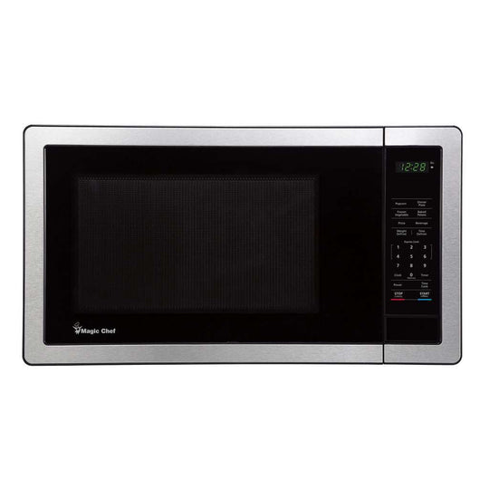 Magic Chef 1.1 Cu. Ft. 1,000W Countertop Microwave with Digital Touch Controls - Stainless Steel - view 3