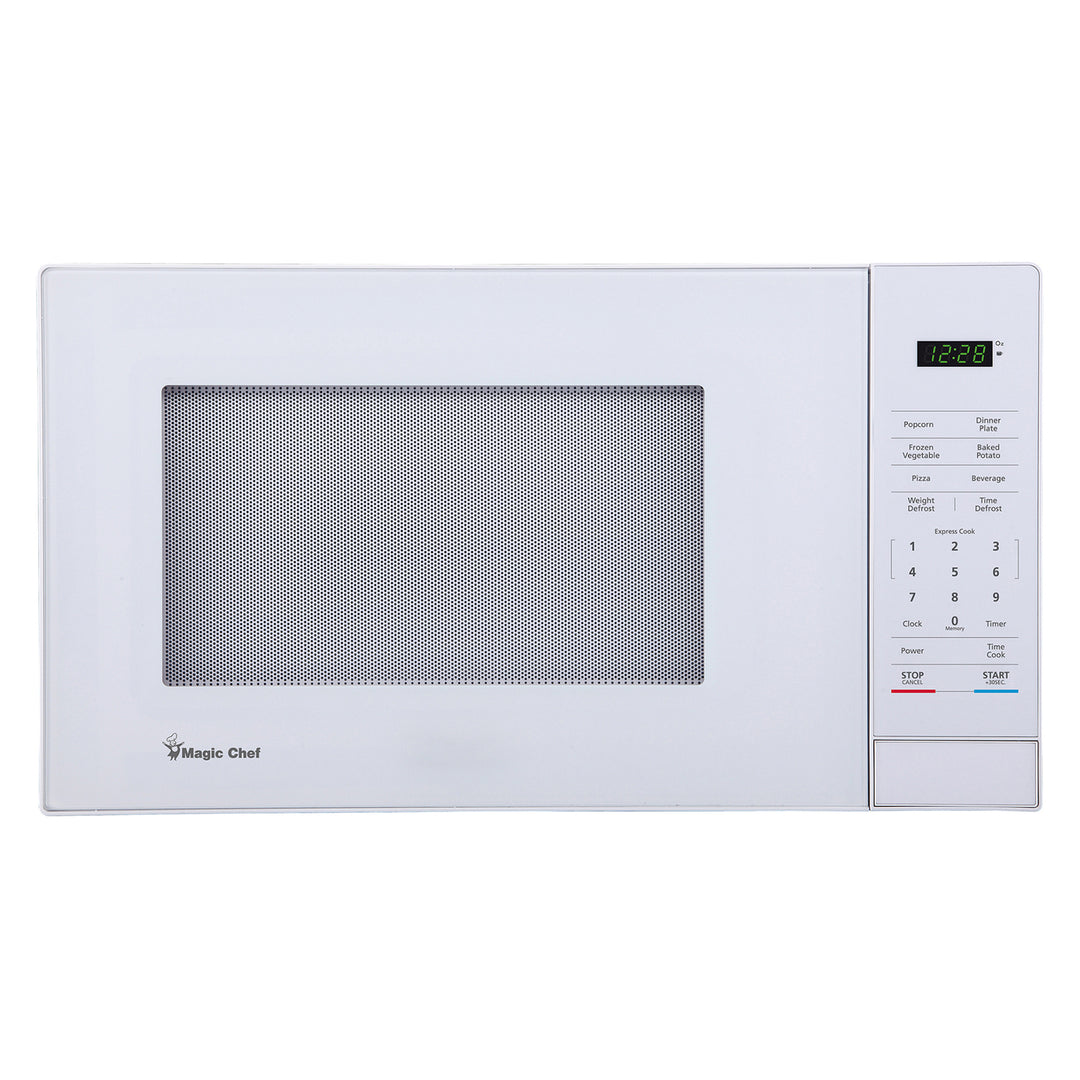 Magic Chef 1.1 Cu. Ft. 1,000W Countertop Microwave with Digital Touch Controls - White