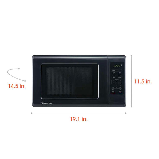 Magic Chef 0.9 Cu. Ft. 900W Countertop Microwave with Digital Touch Controls - Black - view 6