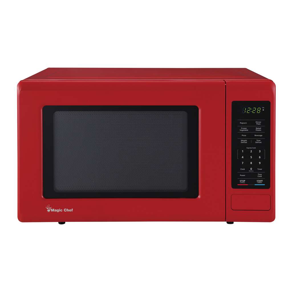 Magic Chef 0.9 Cu. Ft. 900W Countertop Microwave with Digital Touch Controls - Red - view 4