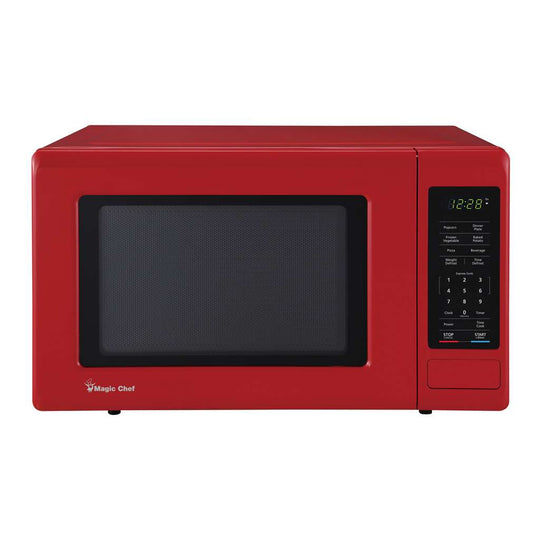 Magic Chef 0.9 Cu. Ft. 900W Countertop Microwave with Digital Touch Controls - Red - view 4