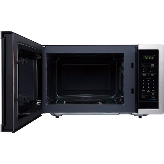 Magic Chef 0.9 Cu. Ft. 900W Countertop Microwave with Digital Touch Controls - Stainless Steel - view 2
