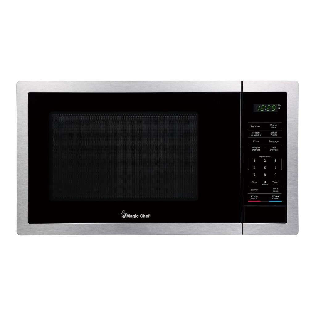 Magic Chef 0.9 Cu. Ft. 900W Countertop Microwave with Digital Touch Controls - Stainless Steel - view 4
