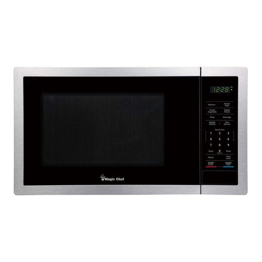 Magic Chef 0.9 Cu. Ft. 900W Countertop Microwave with Digital Touch Controls - Stainless Steel - view 4