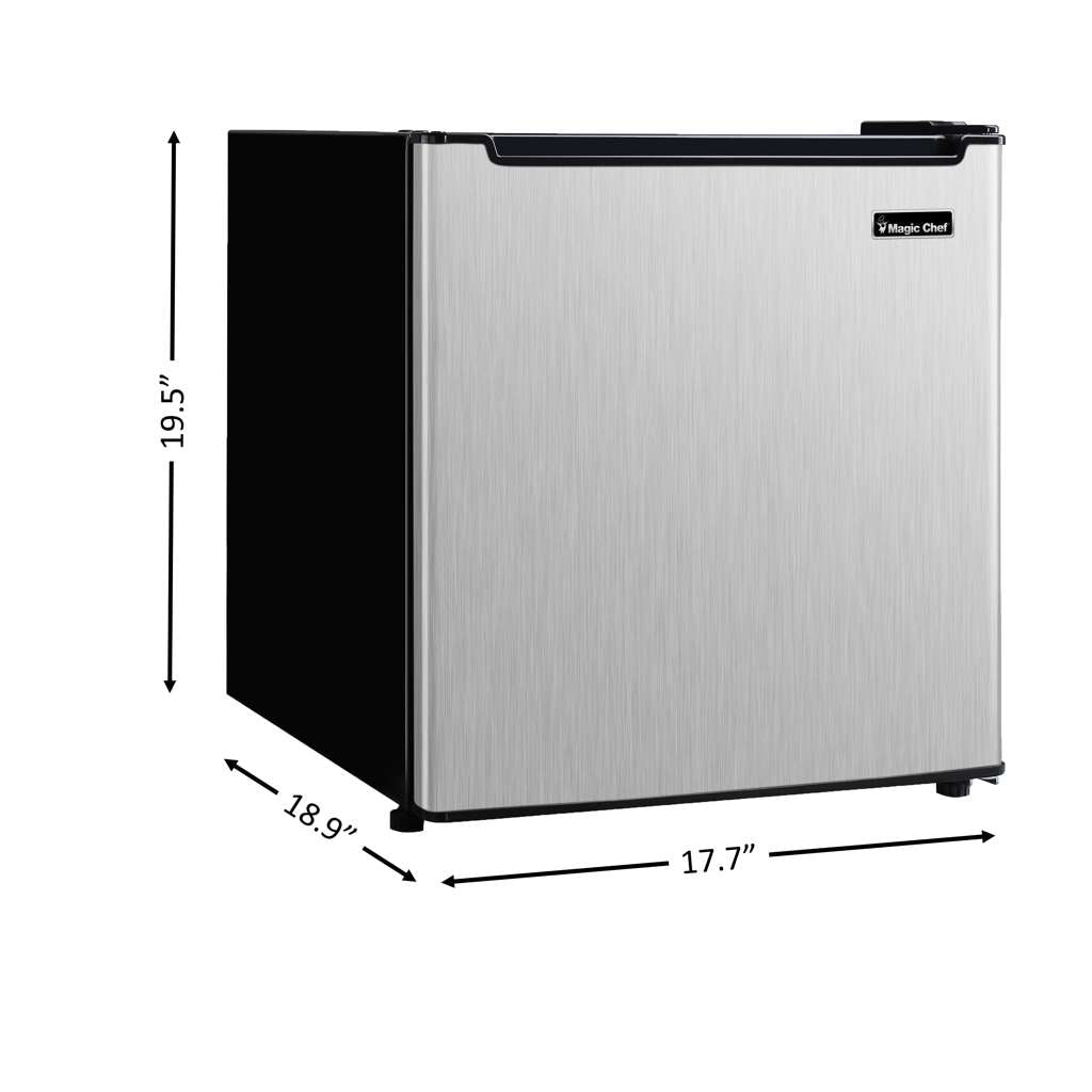 Magic Chef 1.7 Cu. Ft. ENERGY STAR Freezerless Mini Fridge - Stainless Steel - view 6