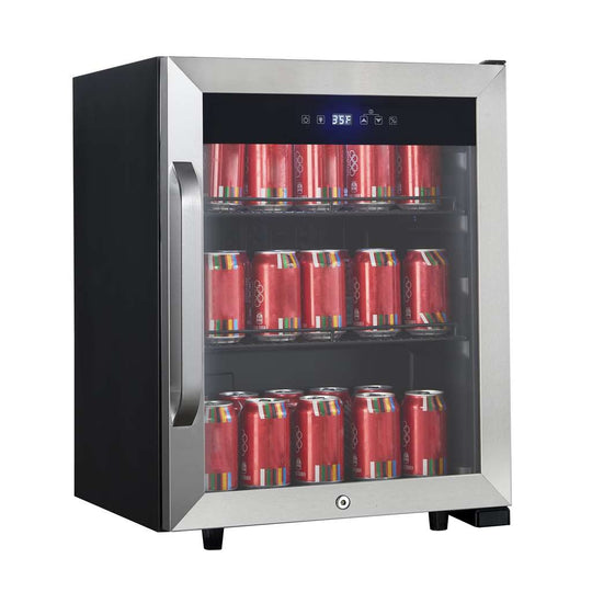 Magic Chef Commercial 2.1 Cu. Ft. 58-Can Glass-Door Beverage Cooler, Stainless - view 6