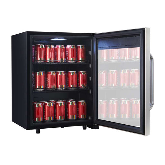 Magic Chef Commercial 2.1 Cu. Ft. 58-Can Glass-Door Beverage Cooler, Stainless - view 7