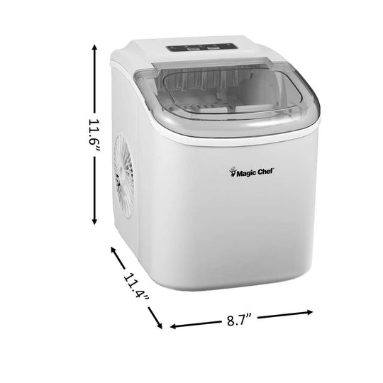 Magic Chef Portable Countertop Ice Maker, 27 Lb. per Day - White - view 5