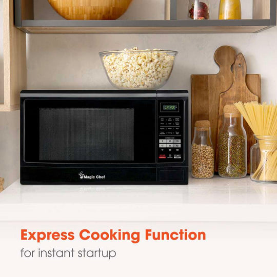 Magic Chef 1.6 Cu. Ft. 1,100W Countertop Microwave with Digital Controls - Black - view 8