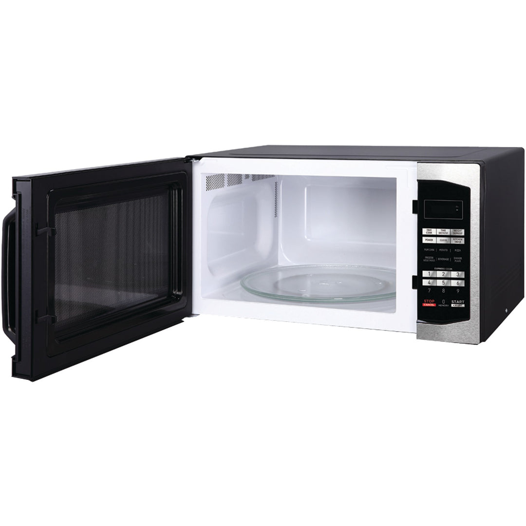 Magic Chef 1.6 Cu. Ft. 1,100W Countertop Microwave with Digital Controls - Stainless Steel - view 3