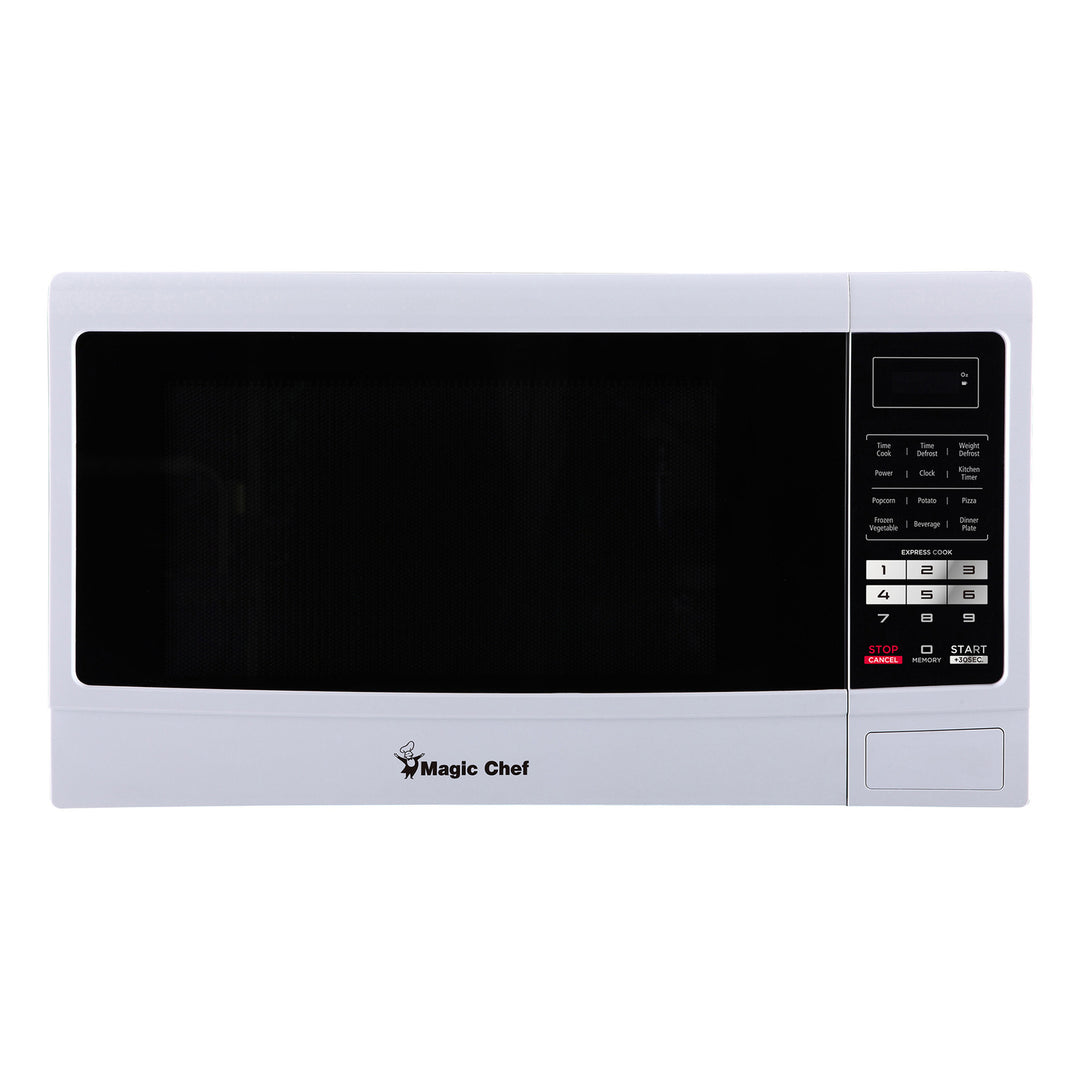 Magic Chef 1.6 Cu. Ft. 1,100W Countertop Microwave with Digital Controls - White