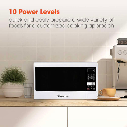 Magic Chef 1.6 Cu. Ft. 1,100W Countertop Microwave with Digital Controls - White - view 6