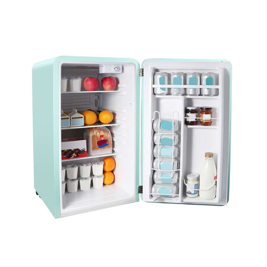 Magic Chef 3.2 Cu. Ft. Retro Mini Fridge with Chrome Handle - Mint Green - view 5