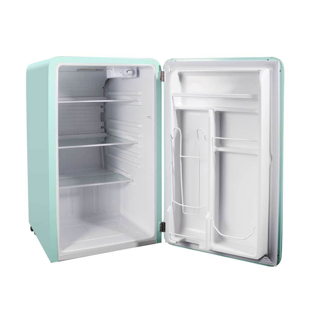 Magic Chef 3.2 Cu. Ft. Retro Mini Fridge with Chrome Handle - Mint Green - view 6