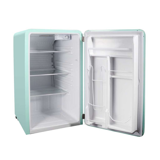 Magic Chef 3.2 Cu. Ft. Retro Mini Fridge with Chrome Handle - Mint Green - view 6