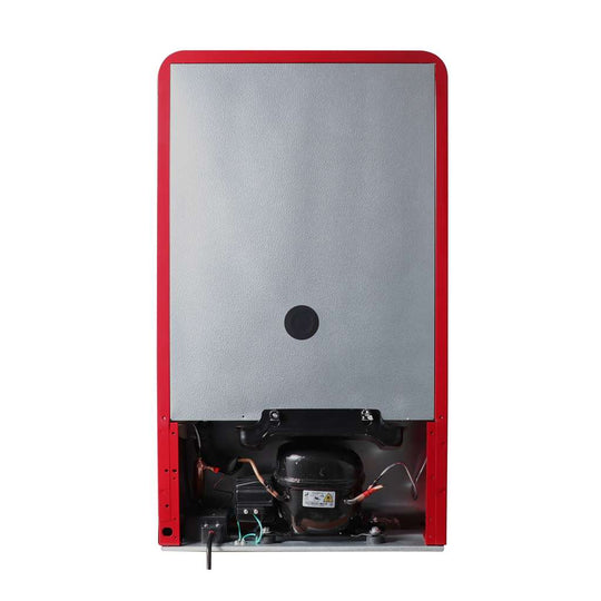 Magic Chef 3.2 Cu. Ft. Retro Mini Fridge with Chrome Handle - Red - view 6