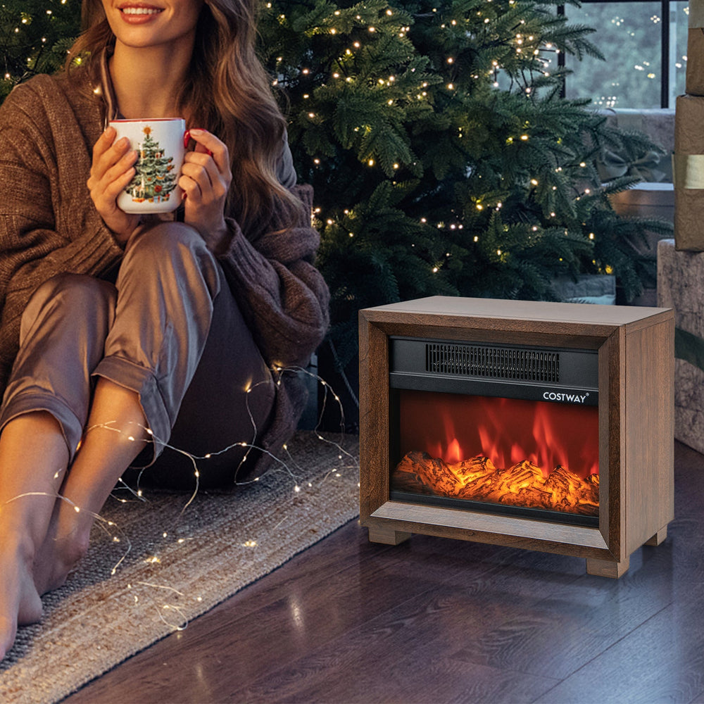 Cozy Night In Bundle: Heated Throw Blanket + Tabletop Fireplace