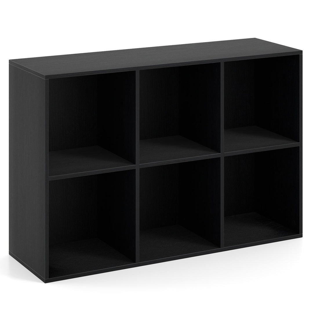Modern 6-Cube Bookcase with Anti-tipping Kits for Bedroom Living Room-White