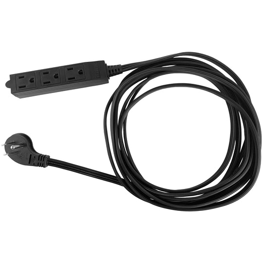 Stanley CordMax 9-Ft. 3-Outlet Indoor Extension Cord with Low-Profile Flat Plug, Black - view 3