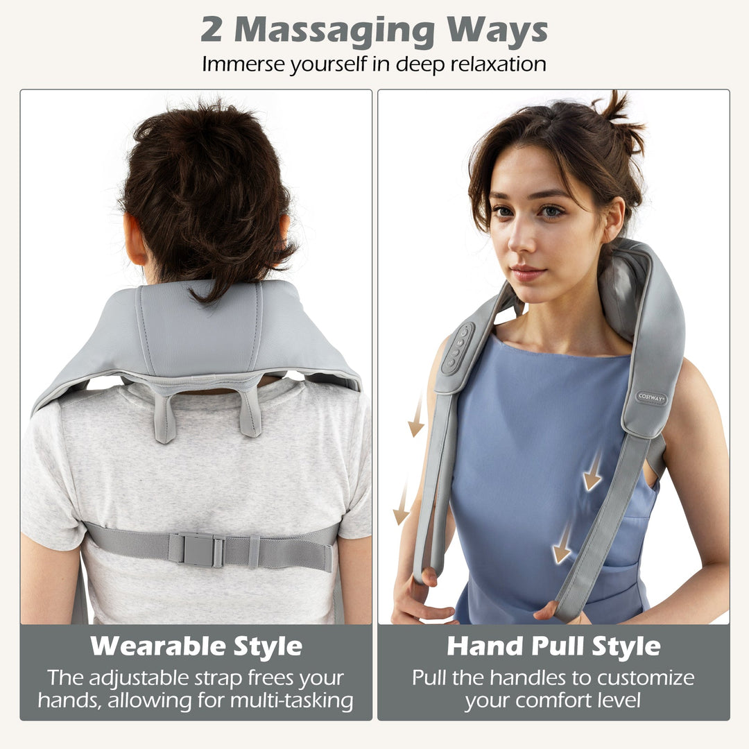 Neck Shoulder Massager 4D Deep Tissue Kneading Shiatsu Massage Machine