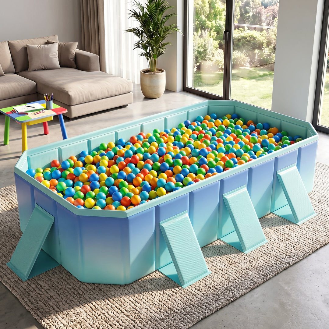 Portable Above Ground Swimming Pool with 24 Wall Panels