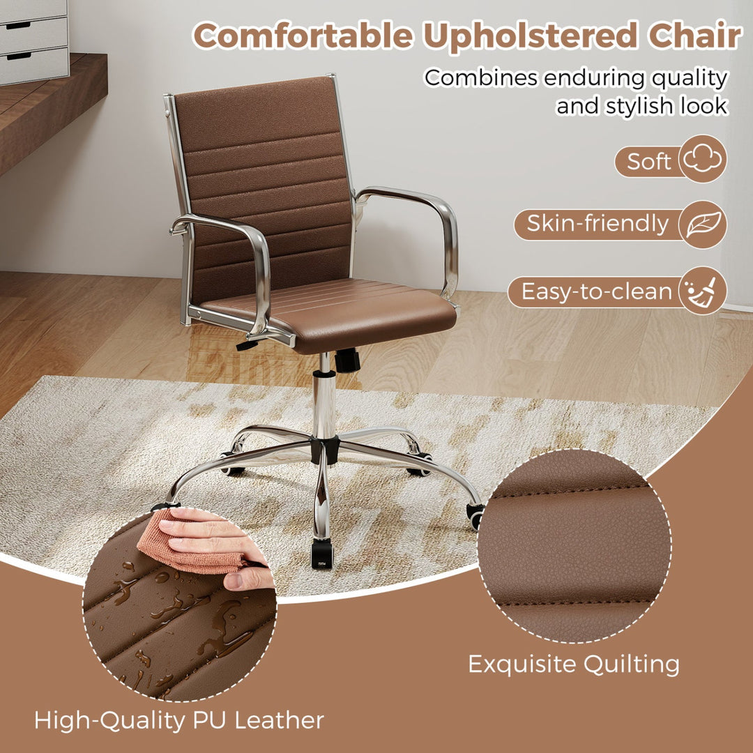 Height Adjustable Office Chair with Rocking Backrest