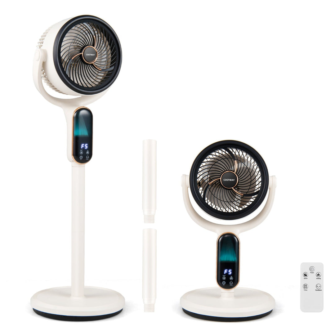 Oscillating Pedestal Fan with Remote and 8 Speeds