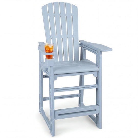 Outdoor Bar Stool 29" Height with Backrest and Armrests