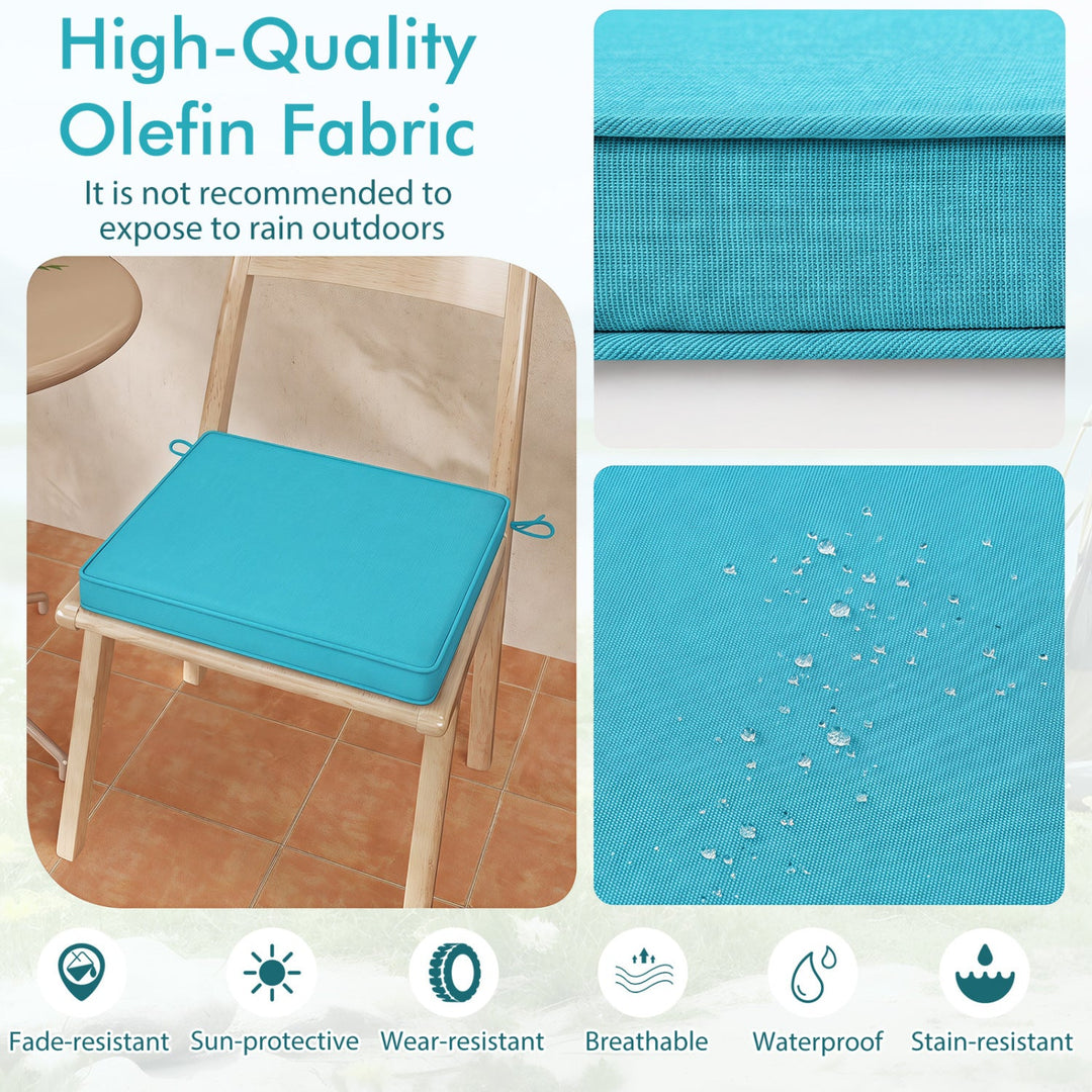 Outdoor Chair Cushions Set of 2 - Waterproof Olefin 20x20