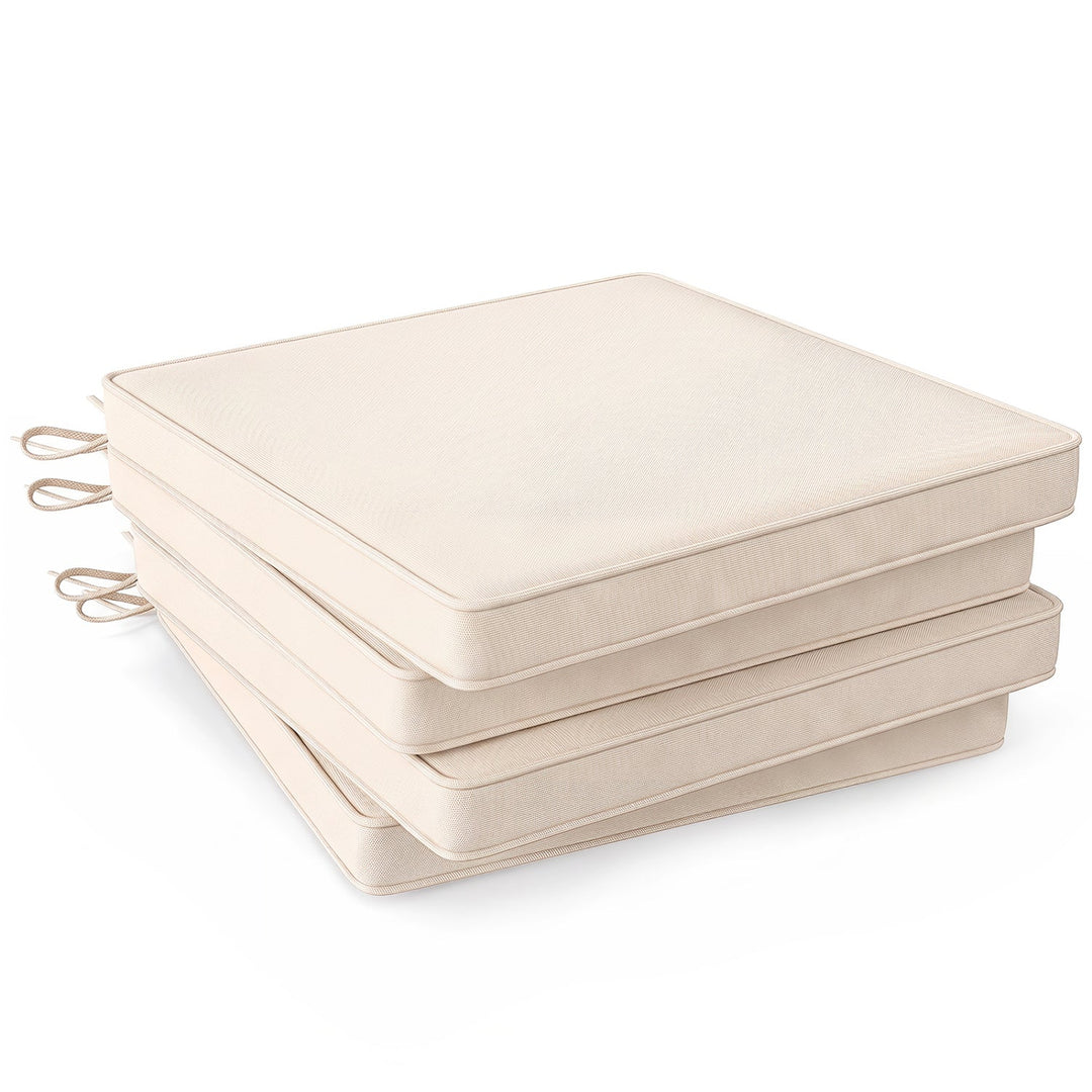 Outdoor Chair Cushions Set of 4 - Waterproof Olefin 20x20