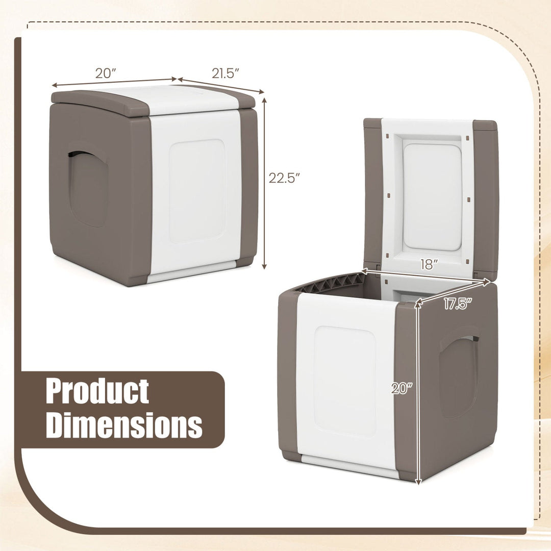 Outdoor Deck Box with Lid for Packages and Garden